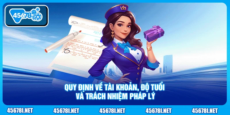 Quy định về tài khoản, độ tuổi và trách nhiệm pháp lý